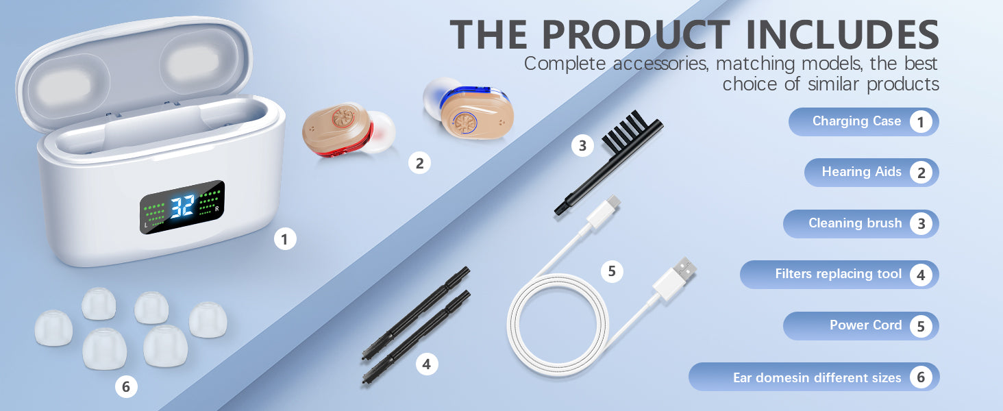 Wireless Mini Hearing Aid for Seniors