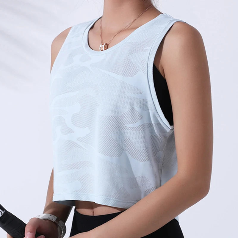 Women’s Camouflage Fitness Crop Top