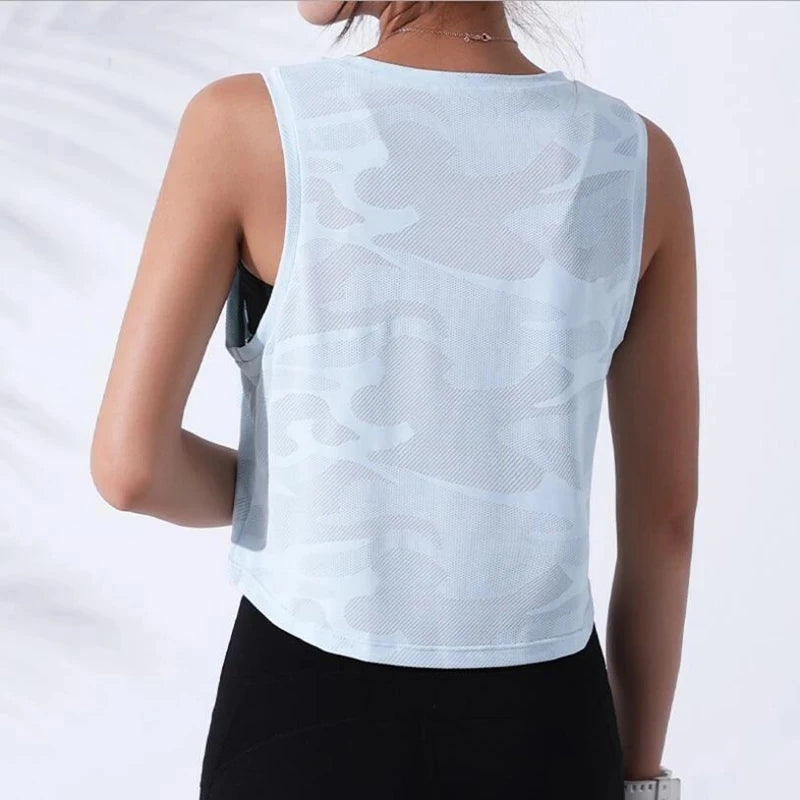 Women’s Camouflage Fitness Crop Top