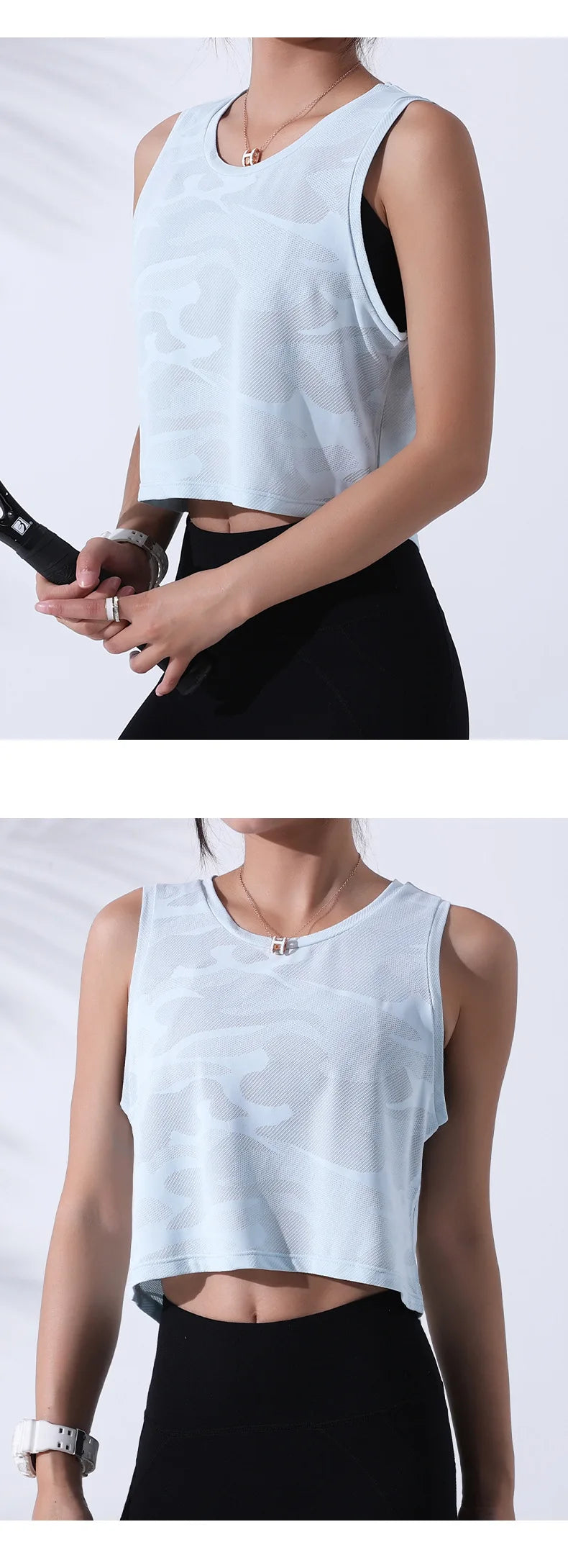 Women’s Camouflage Fitness Crop Top