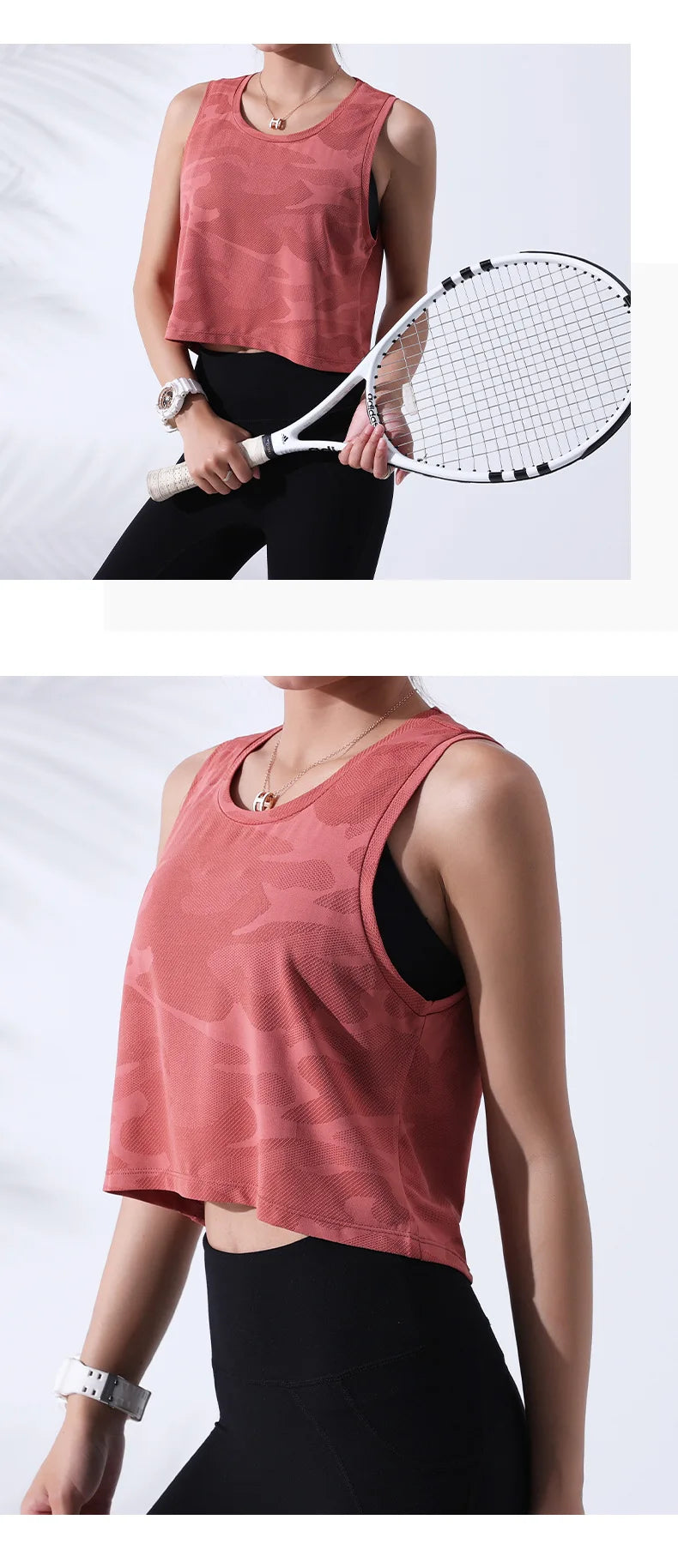 Women’s Camouflage Fitness Crop Top