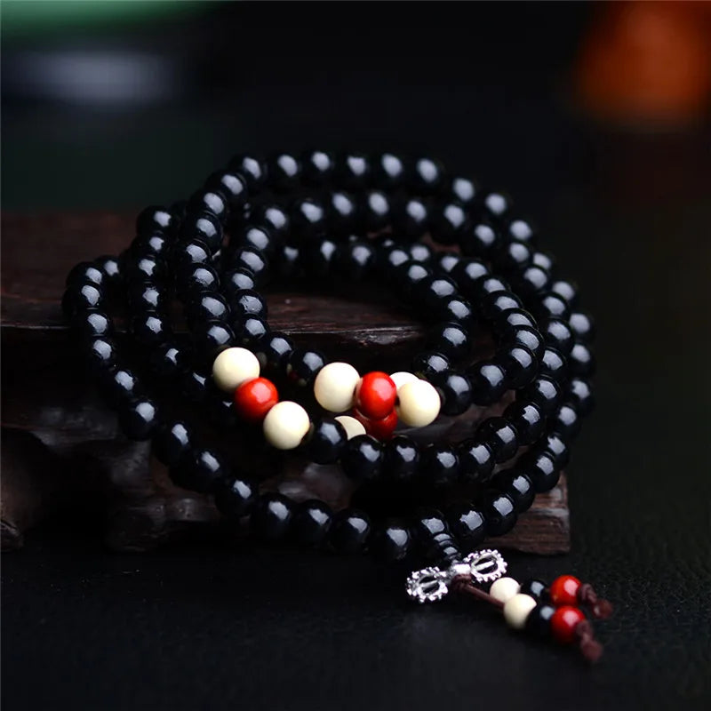108-Bead Sandalwood Mala Bracelet