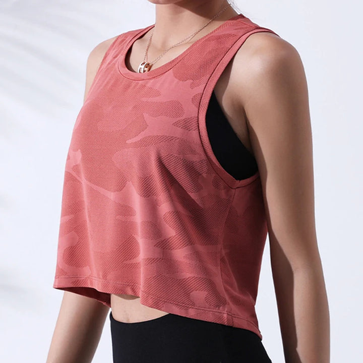 Women’s Camouflage Fitness Crop Top