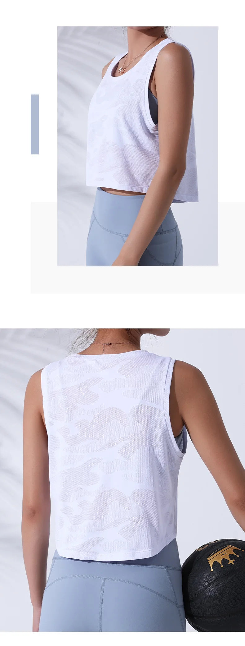 Women’s Camouflage Fitness Crop Top