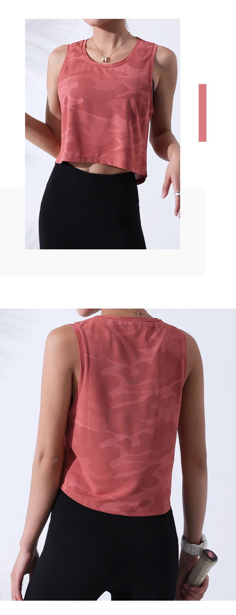 Women’s Camouflage Fitness Crop Top