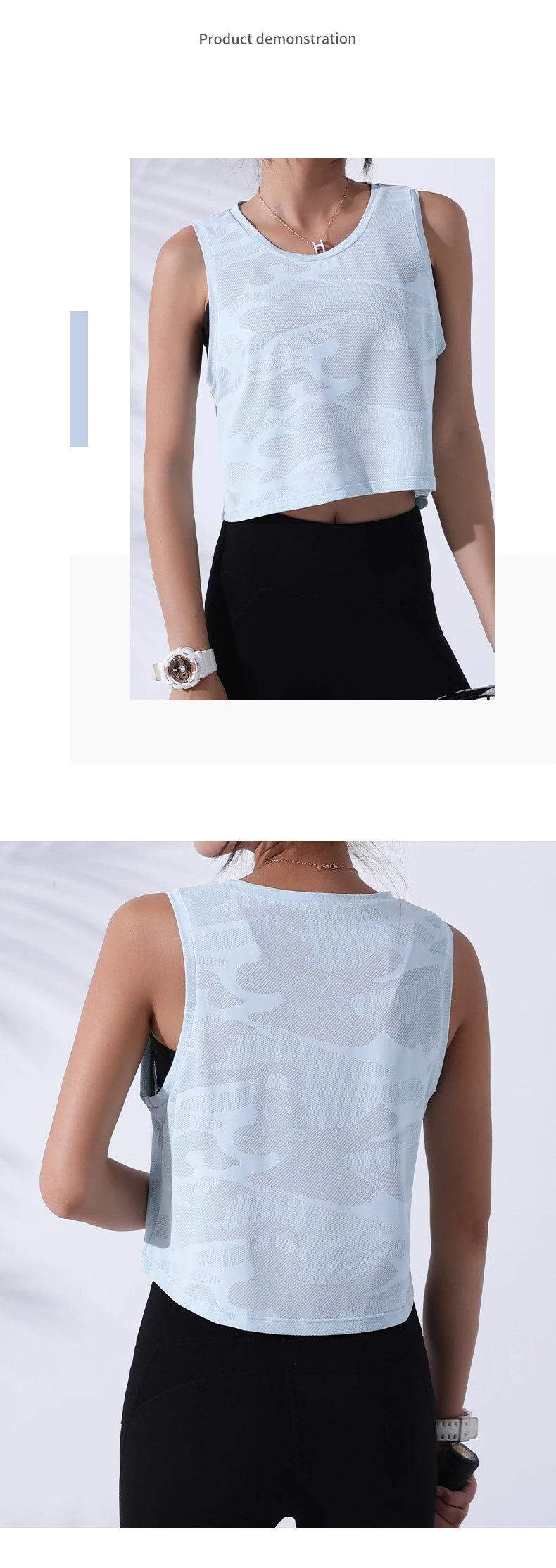 Women’s Camouflage Fitness Crop Top