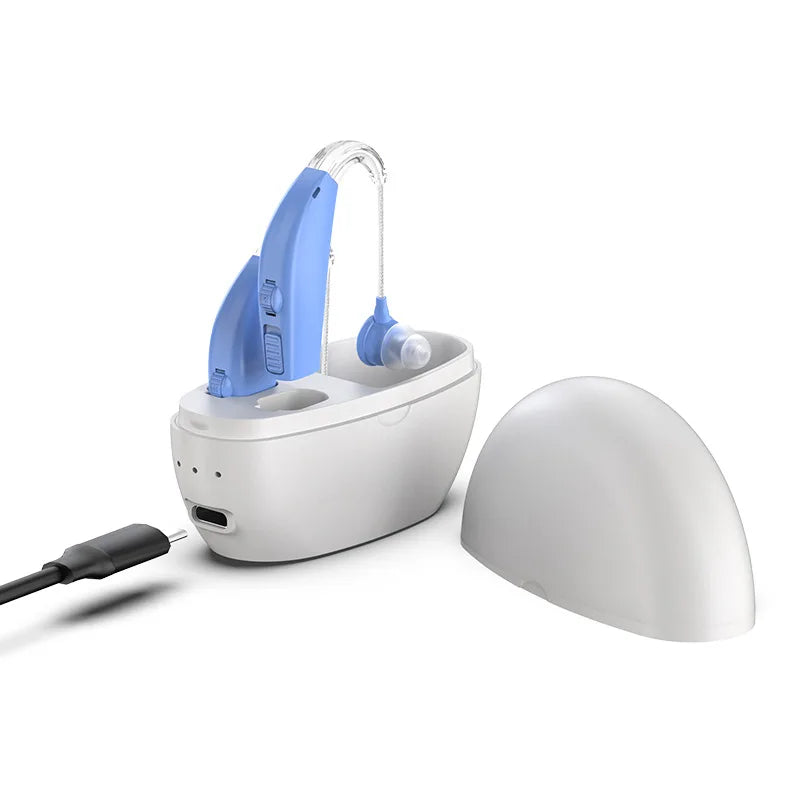 Wireless Rechargeable BTE Hearing Aid