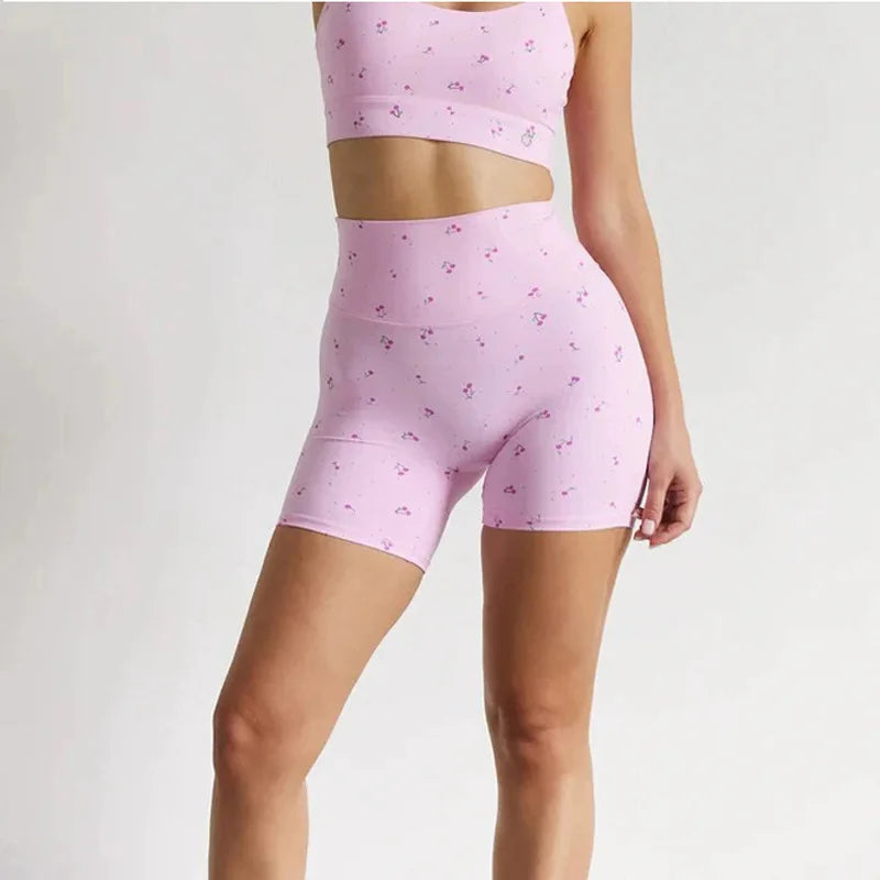 HANRAN Matching Workout Set – Sports Bra & Yoga Pants with Cups