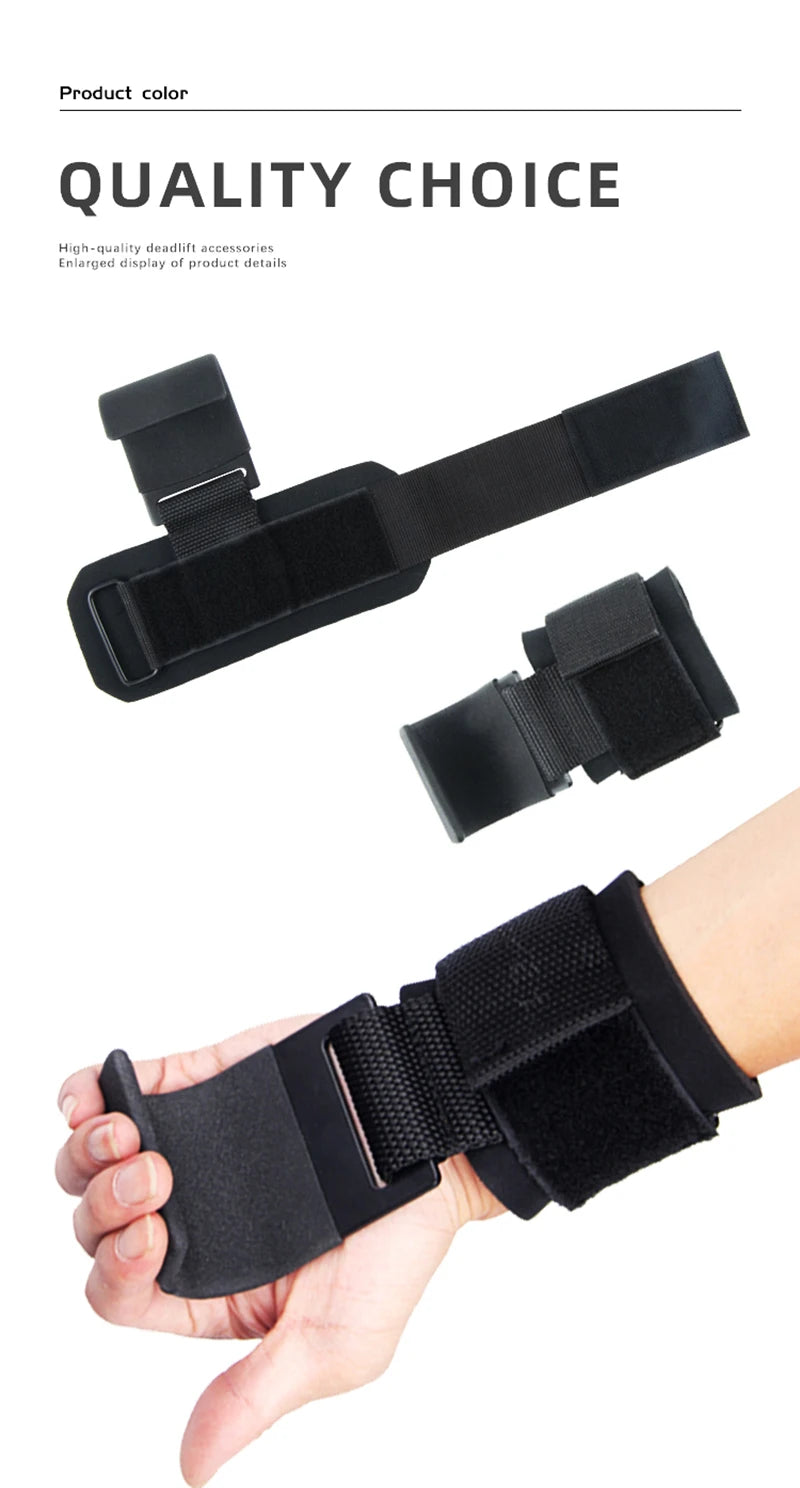 Weight Lifting Hook Grips with Wrist Wraps – Heavy Duty Gym Straps for Pull-Ups & Powerlifting