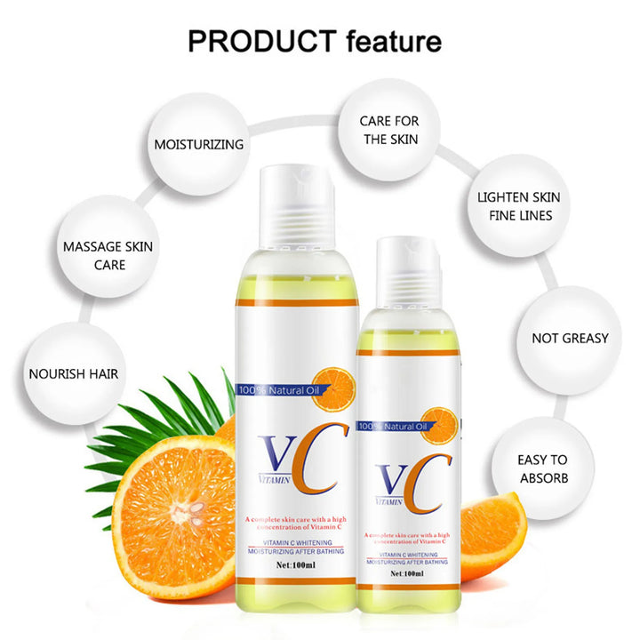 Vitamin C Body Massage Oil – Brightening & Moisturizing 100ml