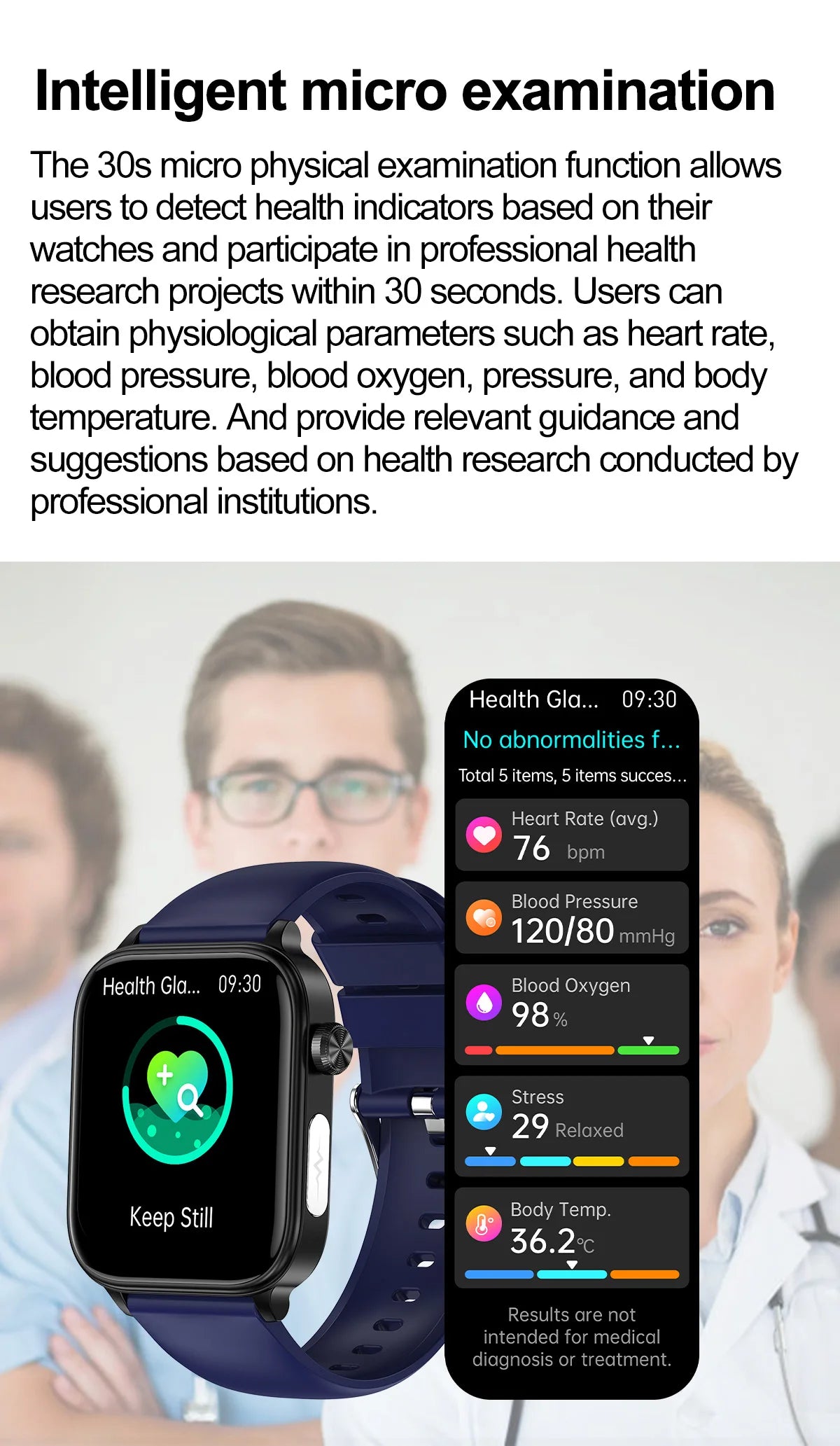 AI Diagnostic Smartwatch – Blood Lipid, Uric Acid & Women’s Health Tracker 2025