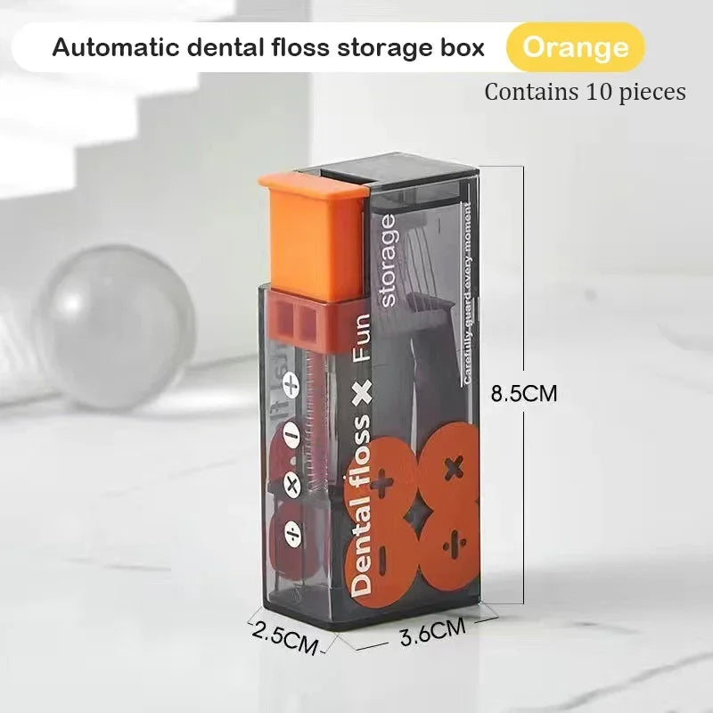 Auto-Floss Pro – One-Touch Pop-Up Dental Floss Holder with Refills