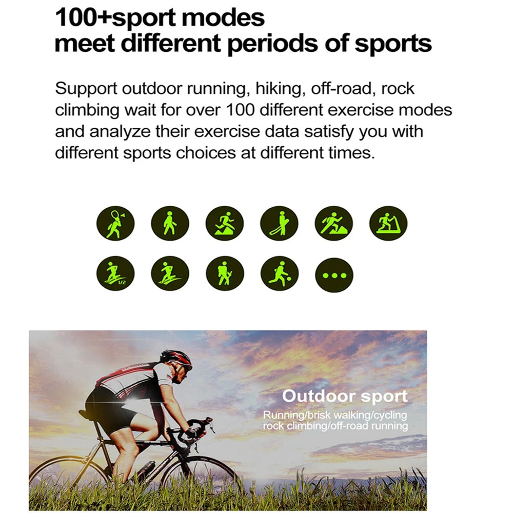 Men’s NFC Bluetooth Smartwatch – 1.99" HD Screen, Fitness & Sports Tracker