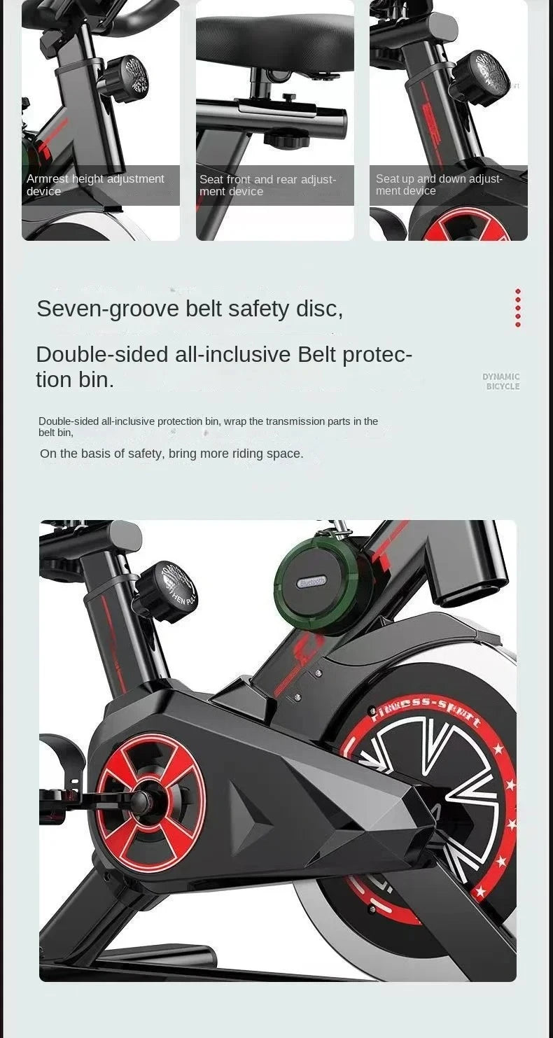 Silent Smart Spin Bike – Indoor Exercise & Weight Loss Fitness Equipment