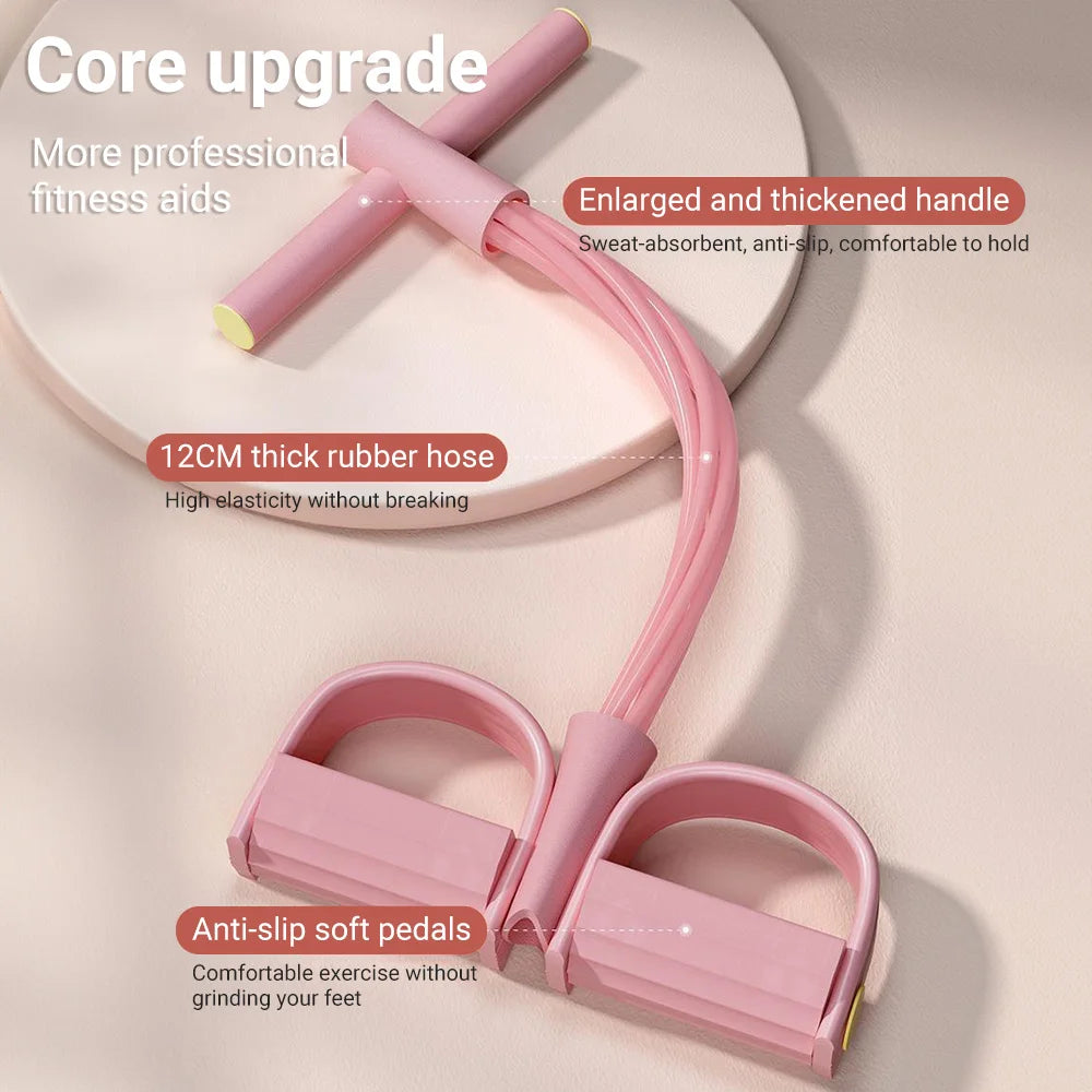 6-Tube Resistance Band Pedal Puller – Multi-Function Fitness Rope