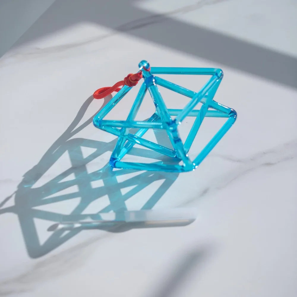 Blue Crystal Pyramid Singing Bowl