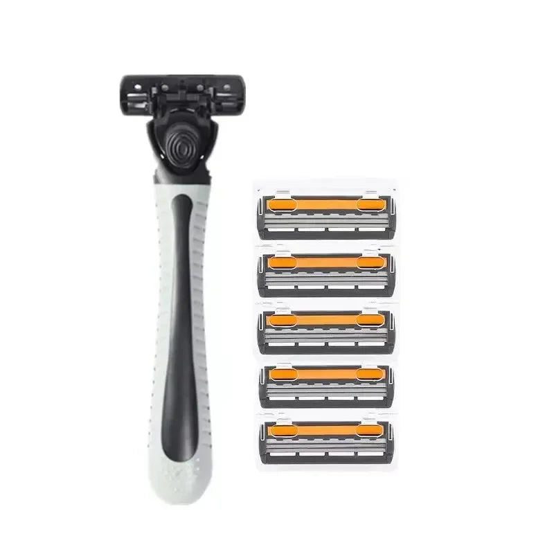 Men’s Triple-Layer Razor – Reusable Shaver with Replaceable Blades