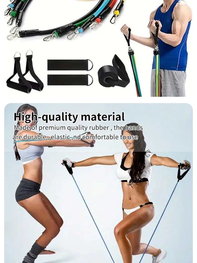 11-Piece Resistance Training Strap Set – Multifunctional Fitness Bands & Harness