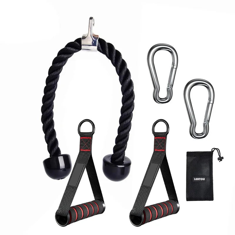 Tricep Pull Down Rope – Gym Cable Attachment for Strength Training