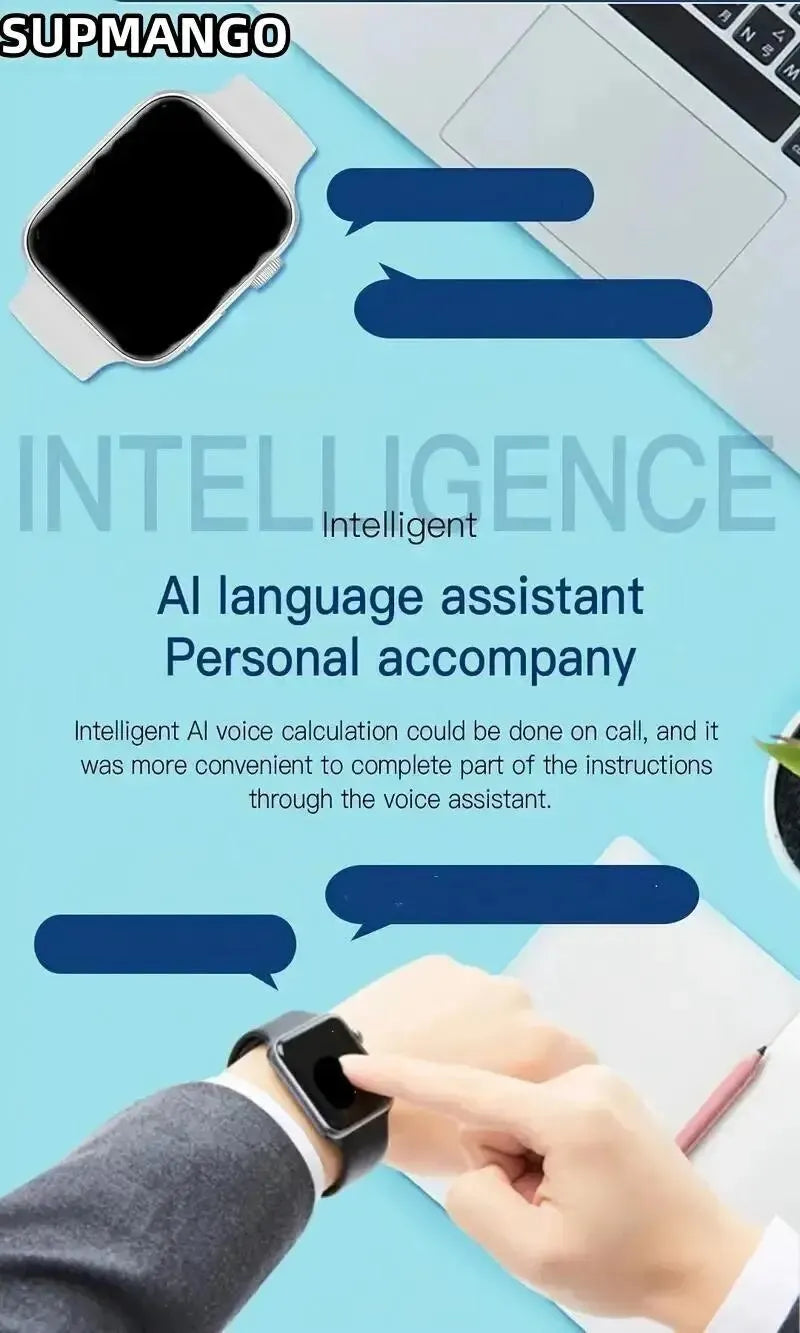 S8/X7/X8 Smartwatch – Bluetooth Call, Health & Sports Fitness Tracker for Men and Women