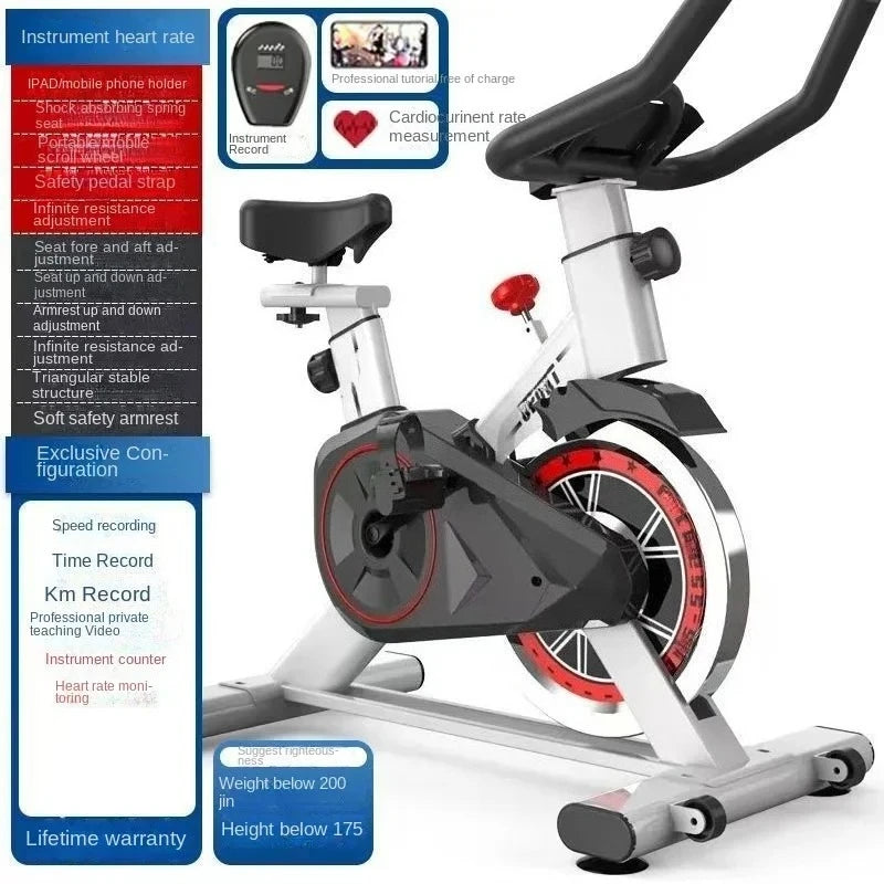 Silent Smart Spin Bike – Indoor Exercise & Weight Loss Fitness Equipment