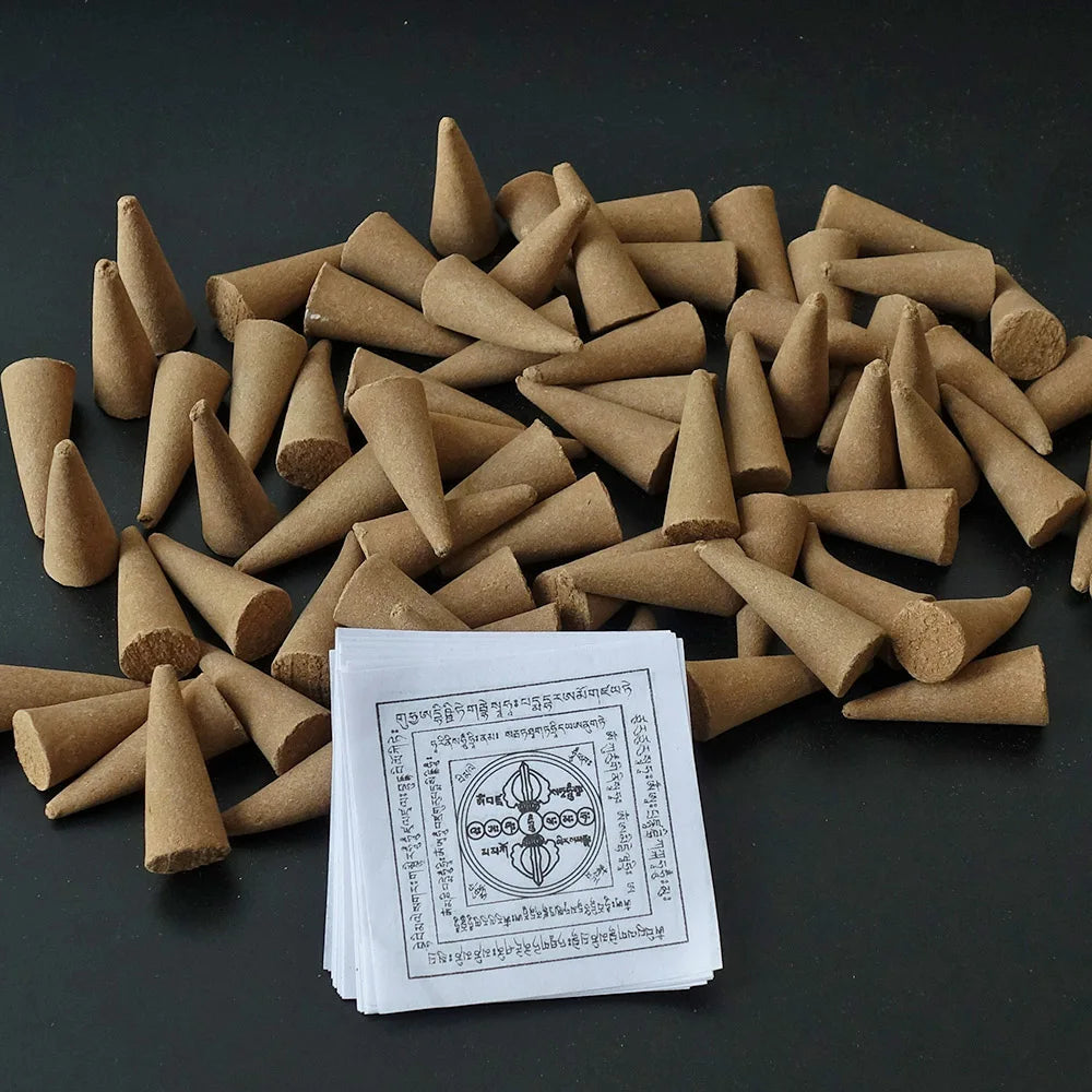 Tibetan Natural Incense Cones – Meditation & Buddha Offerings