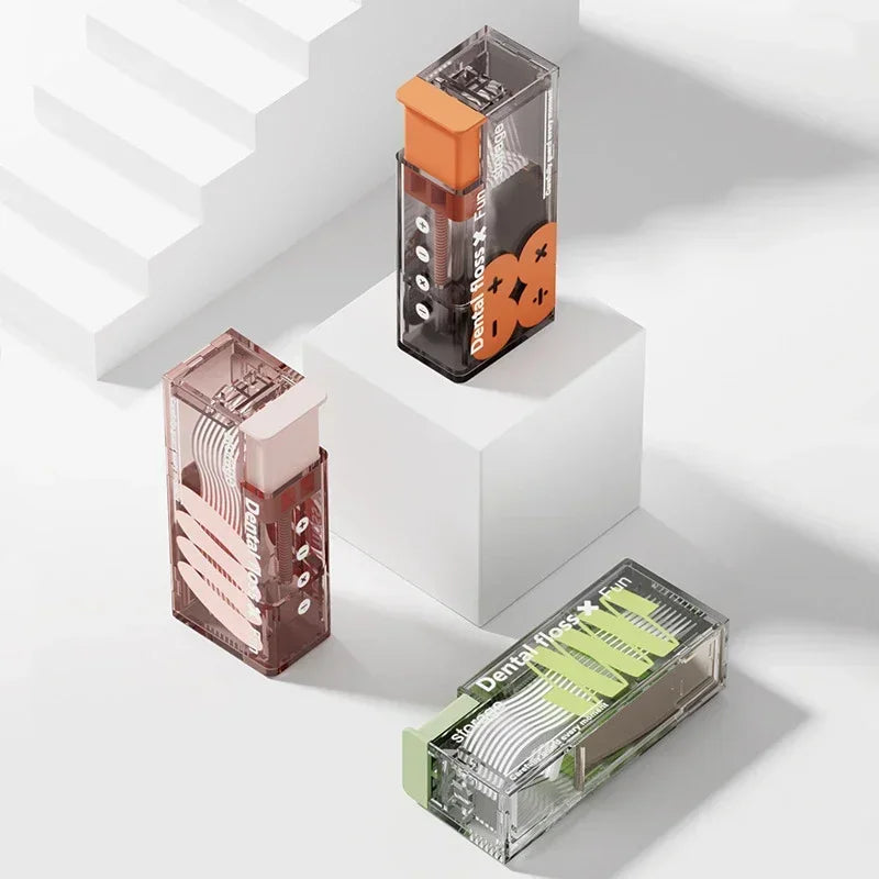 Auto-Floss Pro – One-Touch Pop-Up Dental Floss Holder with Refills