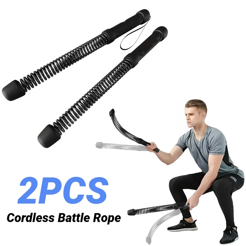 Strength Training Bar – Ergonomic Arm & Muscle Trainer with Spring Resistance