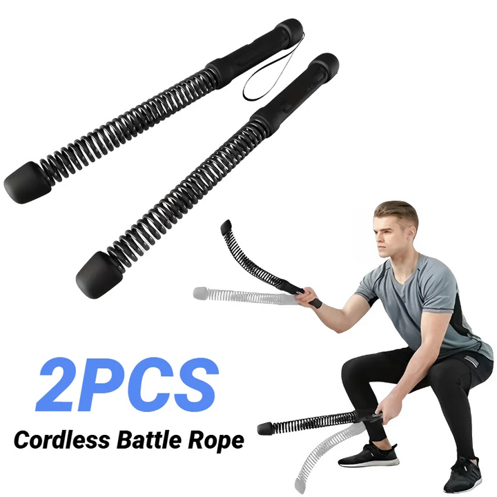Strength Training Bar – Ergonomic Arm & Muscle Trainer with Spring Resistance