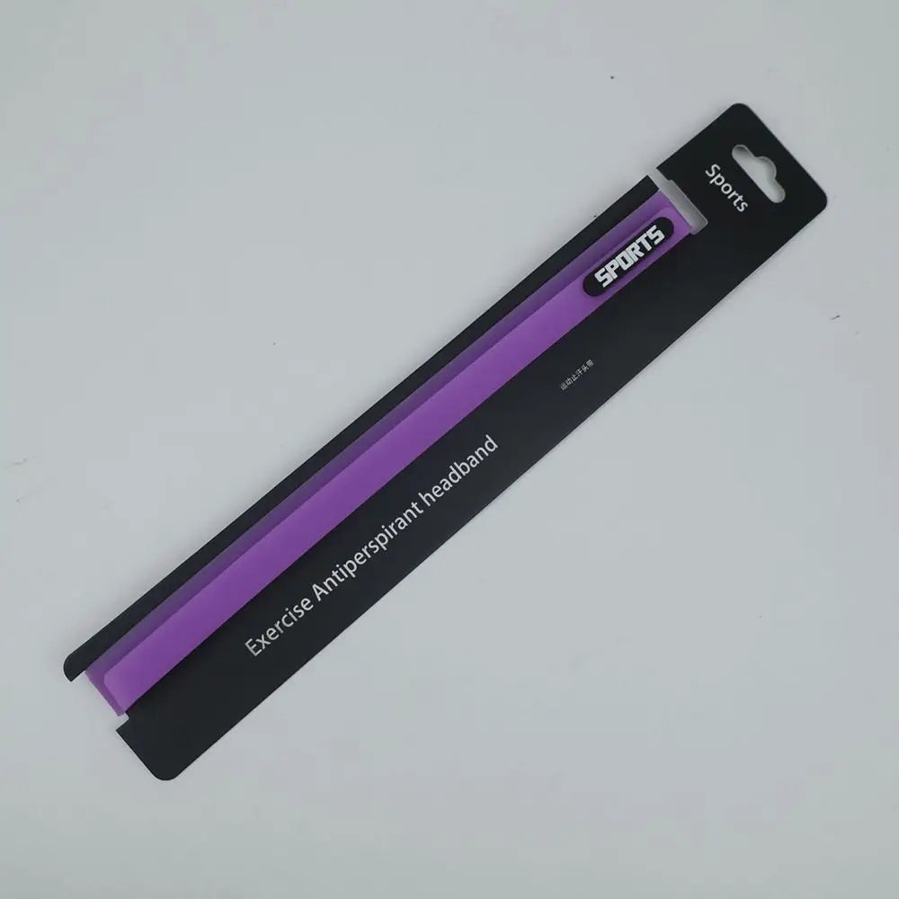 Candy Color Silicone Sports Headband – Non-Slip Sweatband
