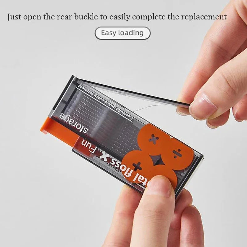 Auto-Floss Pro – One-Touch Pop-Up Dental Floss Holder with Refills