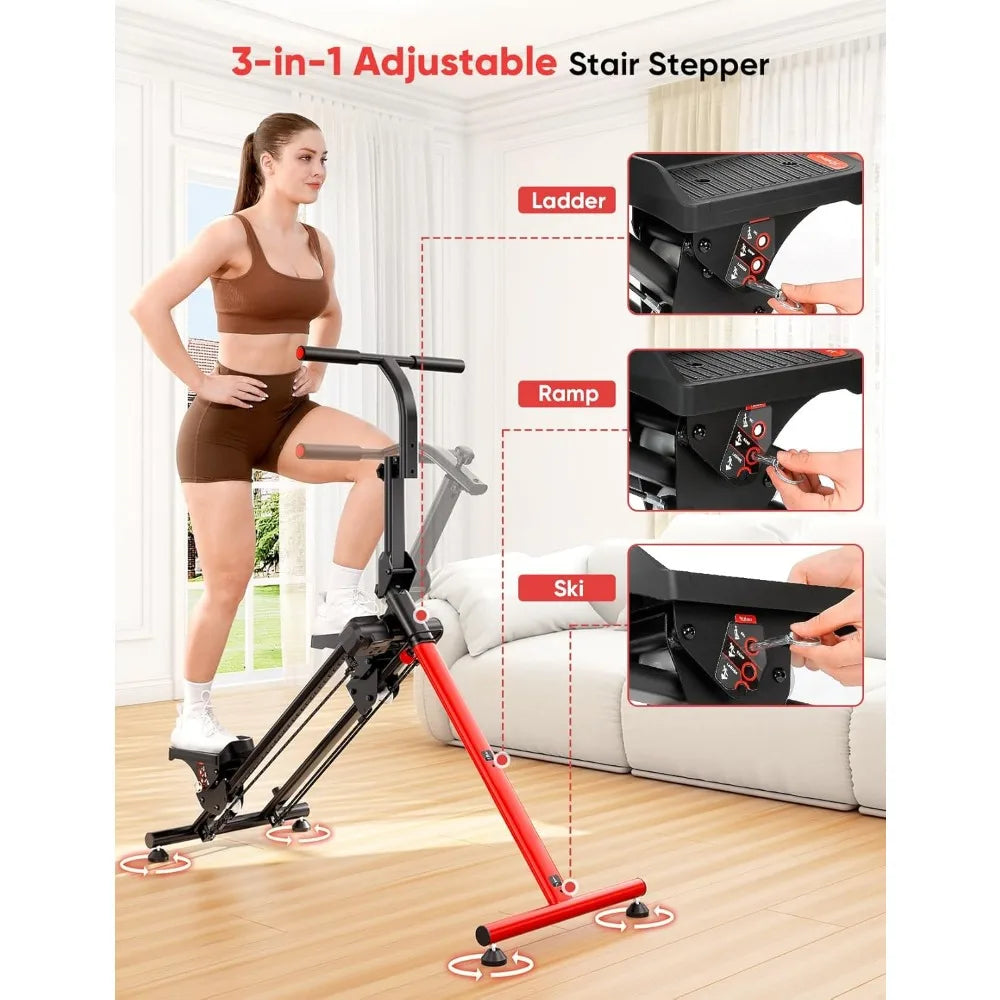 Home Fitness Stair Stepper – Adjustable & Ski Simulation Modes