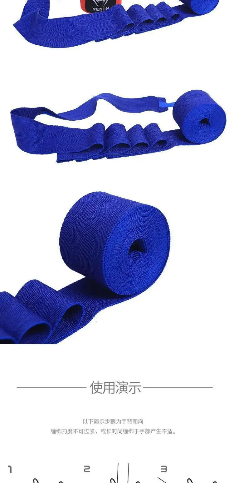 Cotton Elastic Boxing Hand Wraps – 3/5M Wrist & Fist Support