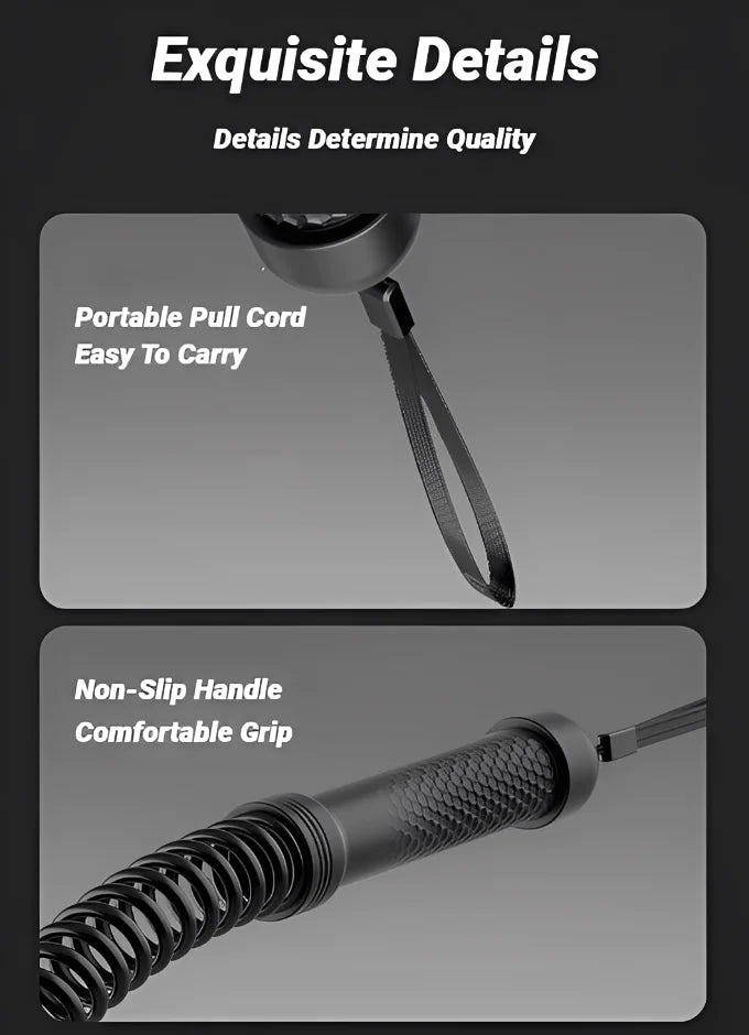 Strength Training Bar – Ergonomic Arm & Muscle Trainer with Spring Resistance