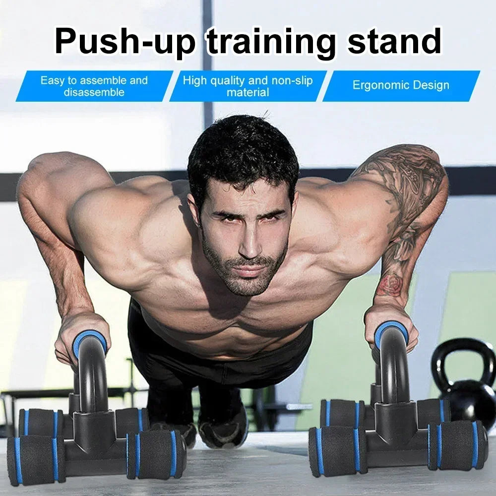 H-Shaped Push-Up Bars – Foam Grip Home Fitness Equipment