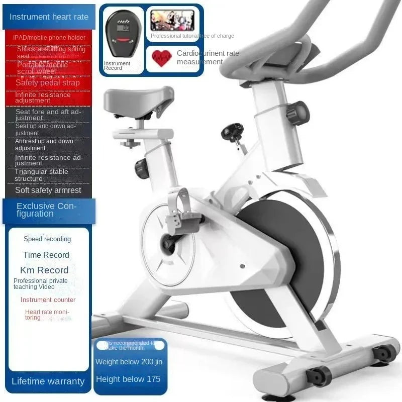 Silent Smart Spin Bike – Indoor Exercise & Weight Loss Fitness Equipment