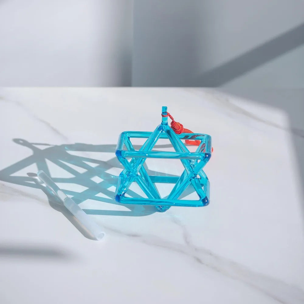 Blue Crystal Pyramid Singing Bowl