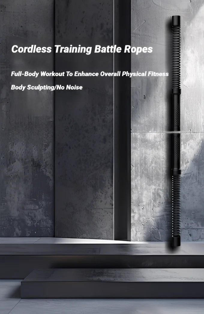 Strength Training Bar – Ergonomic Arm & Muscle Trainer with Spring Resistance