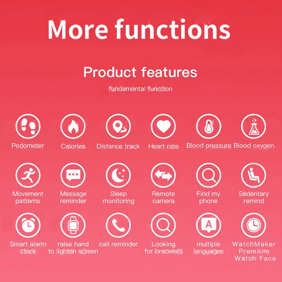 M6 Smartwatch – Fitness Bracelet with Heart Rate, Blood Pressure & Waterproof Design