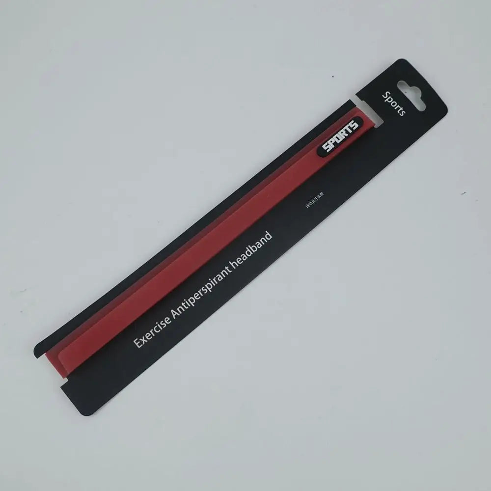 Candy Color Silicone Sports Headband – Non-Slip Sweatband