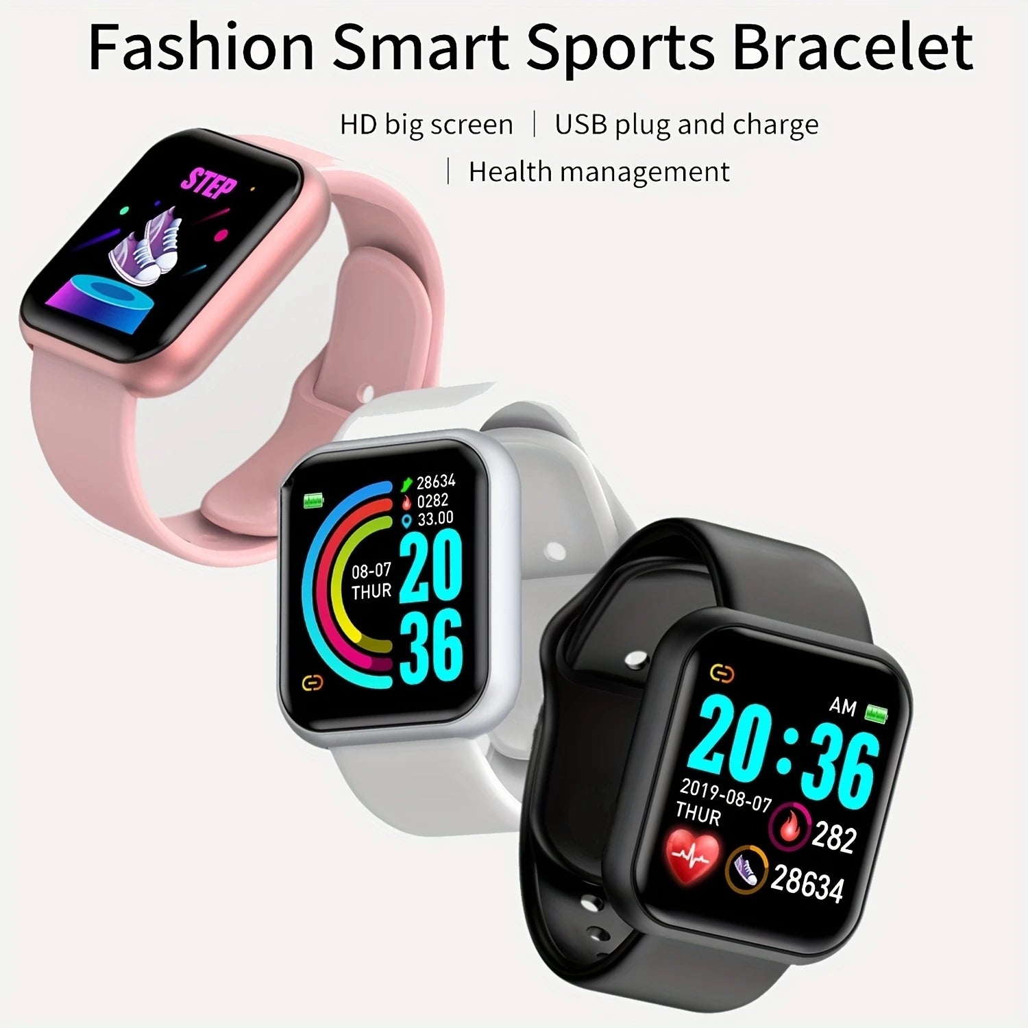 D13 Smartwatch – Bluetooth Fitness Tracker with Sleep & Music Control