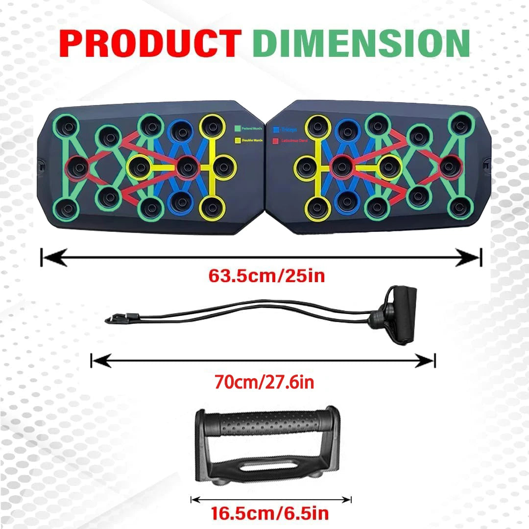 Portable Multifunctional Push-Up Board Set – Foldable Fitness Equipment