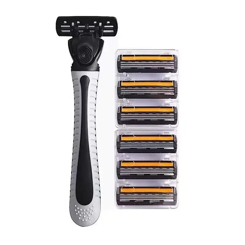 Men’s Triple-Layer Razor – Reusable Shaver with Replaceable Blades