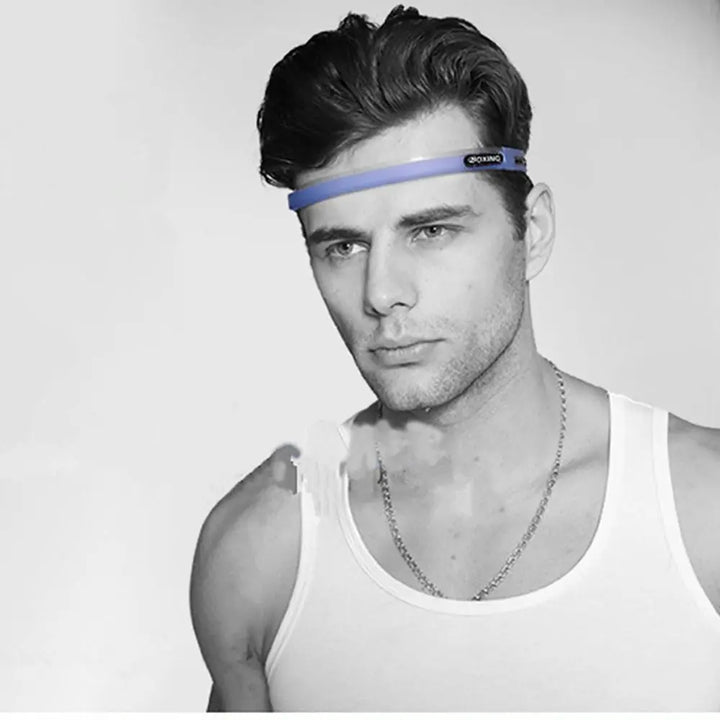Candy Color Silicone Sports Headband – Non-Slip Sweatband