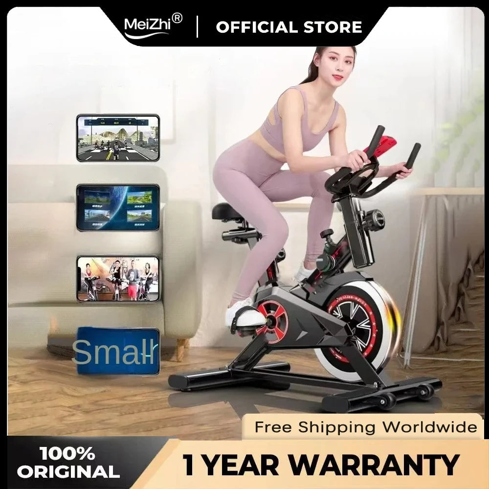 Silent Smart Spin Bike – Indoor Exercise & Weight Loss Fitness Equipment