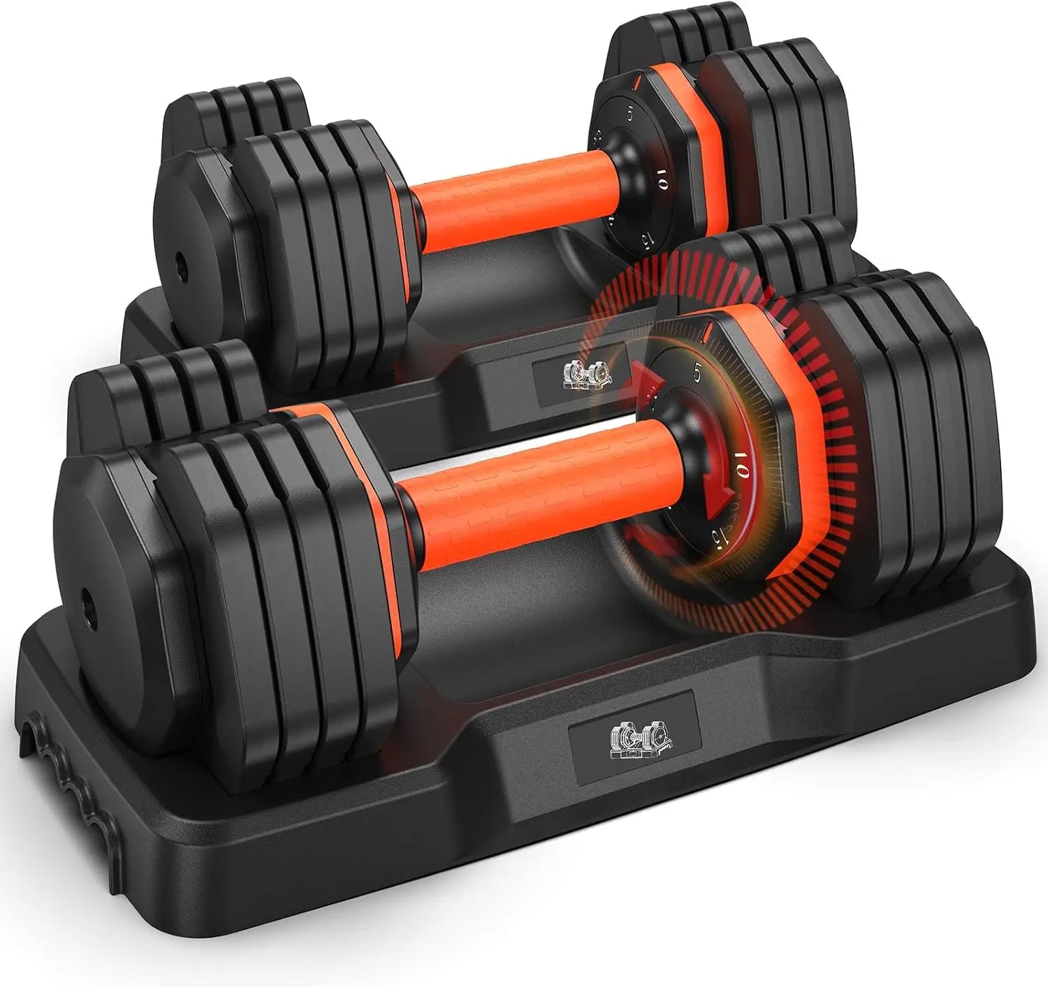 Adjustable Dumbbell Set 25lb – Anti-Slip Handle Fitness Weights