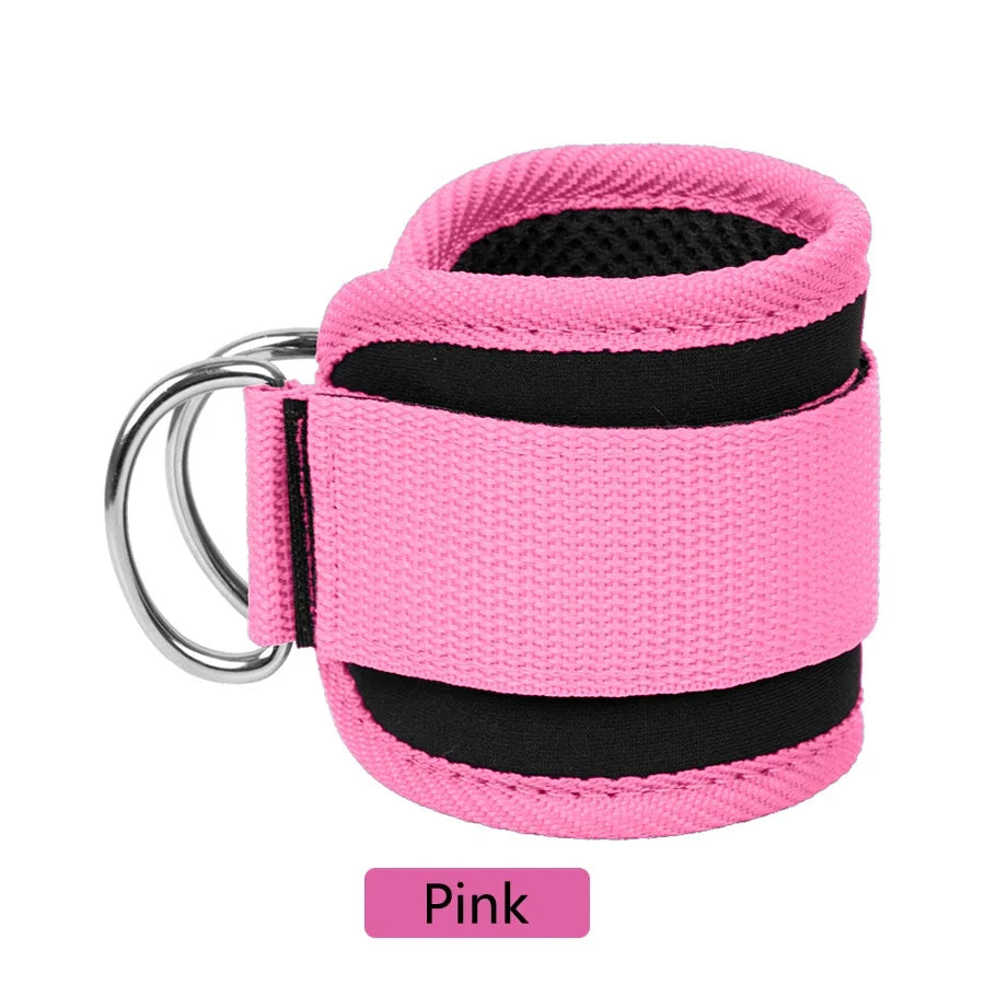 Adjustable Ankle Straps – D-Ring Cuffs for Cable Leg Workouts