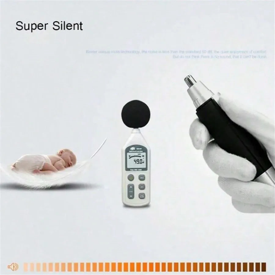 Portable Mini Nose Hair Trimmer – Electric Facial Hair Remover for Men & Women