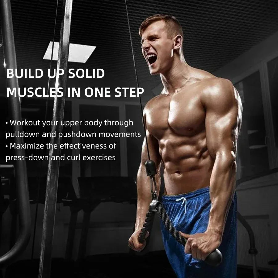 Tricep Pull Down Rope – Gym Cable Attachment for Strength Training