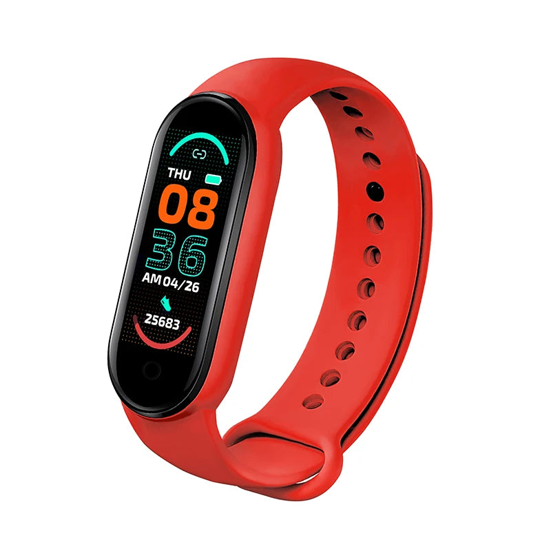 M6 Smartwatch – Fitness Bracelet with Heart Rate, Blood Pressure & Waterproof Design
